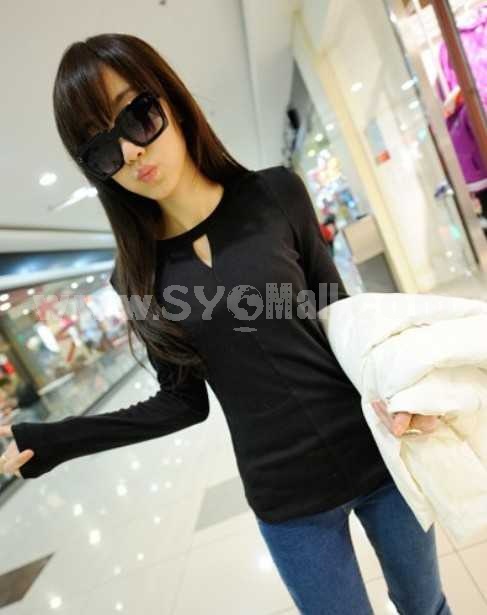Slim Backing T-Shirt with Long Sleeves (T471)
