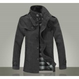 Wholesale - Men's Classic Style Extra Thick Medium Overcoat 717-F05