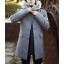 Men's Fashion Hooded Woolen Overcoat 170/27.34-CY150/19.5