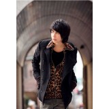 Wholesale - Men's Simple Style Extra Thick Woolen Overcoat 1301-F168