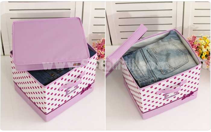 Stylish Walzer Bowknot Decor Pants Storage Box