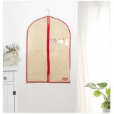 Wholesale - Simple Pattern Non-woven Fabric Visible Window Suit Zipper Dust Cover Closet Organizer