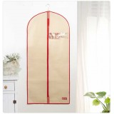 Wholesale - Simple Pattern Non-woven Fabric Visible Window Overcoat Zipper Dust Cover Closet Organizer