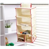 Wholesale - Simple Pattern Non-woven Fabric Hanging Closet Organizers
