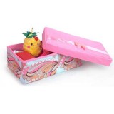 Wholesale - Stylish Pink Phoenix Style Storage Box with Independent Cover Small