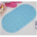Wholesale - Antiskid Environmental PVC Oval Transparent Flora Pattern Bath Mat