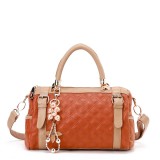 Wholesale - Stylish PU Check Pattern Handbag Shoulder Bag Messenger Bag