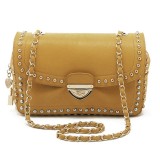 Wholesale - Stylish Chain Rivet Decor PU Soild Color Handbag Shoulder Bag 