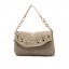 Stylish Rivel & Rhinestone PU Soild Color Handbag Shoulder Bag Messenger Bag