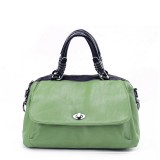 Wholesale - Stylish Simple Pattern PU Soild Color Handbag Shoulder Bag Messenger Bag