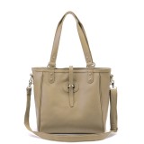 Wholesale - Stylish Joker Pattern Cow Leather Soild Color Handbag Shoulder Bag Messenger Bag