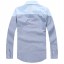 Individualized Stylish 100% Cotton Bicolor Shirt with Long Sleeves (702-169)