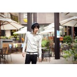 Wholesale - Fashionable Slim Ivory Shirt with Long Sleeves (10-1616-Y150)