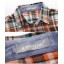 Fashionable Mid-length Checked Shirt with Long Sleeves (8-717-0093)