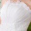 Ball Grown Strapless Floor-length Organza Wedding Dress