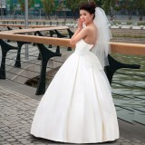 Wholesale - Palace Ball Grown Paillette Strapless Empire Floor-length Satin Wedding Dress