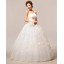 Ball Grown Strapless Flora Empire Floor-length Organza Wedding Dress