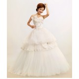 Wholesale - Ball Grown Strapless Empire Floor-length Tulle Wedding Dress