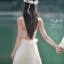 Halter A-line/Ball Gown Empire Chiffon Lace up Wedding Dress