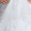 A-line/Ball Gown Off-the-shoulder Organiza Zipper Wedding Dress