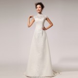 Wholesale - A-line/Ball Gown Off-the-shoulder Paillette Lace Zipper Empire Wedding Dress