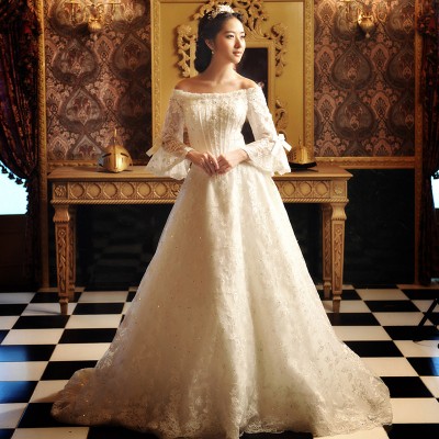 http://www.orientmoon.com/37354-thickbox/a-line-off-the-shoulder-paillette-empire-lace-up-wedding-dress.jpg
