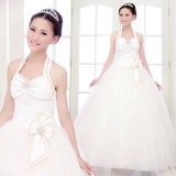 Wholesale - Halter A-line/Ball Gown Organiza Empire Lace-up Wedding Dress