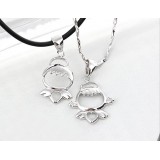 Wholesale - Cute Boy and Girl Shaped Lovers' Cupronickel Pendent