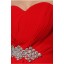 Strapless Floor-length Chiffon Zipper Wedding Dress