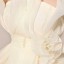Strapless Short/Mini Chiffon Satin Zipper Wedding Dress LF49