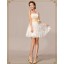 Strapless Short/Mini Lace Zipper Wedding Dress