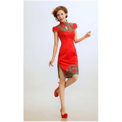 http://www.orientmoon.com/37952-thickbox/retro-mandarin-collar-short-sleeve-knee-length-short-cheongsam-chinese-dress.jpg