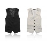 Wholesale - Fashionable Slim Pure-Color Vest for Spring/Autumn (1258-Q07)