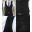 Slim Design Pure Color Vest with Faux Pockets (413-M02)