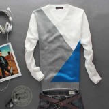 Wholesale - Fashionable Stitching Design V-Neck Sweater (1504-DT44)