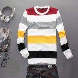 Wholesale - Fashionable Casual Multicolor Stripes Style Long-Sleeved Knitwear (1504-DT93)