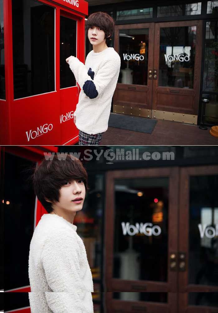 Fashionable Casual Patches Style Slim Sweater (1704-CY129)