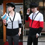 Wholesale - Fashionable Casual Tricolor V-Neck Cardigan (1403-YJ327)
