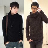 Wholesale - California Rabbit Plush Turtle-Neck Pure Color Bottoming Knitwear (10-209-6391)