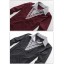 100% Cotton Fashionable Casual Stripe Neckline&Hem Design Knitwear with Faux Underwear (9-1402-C01)