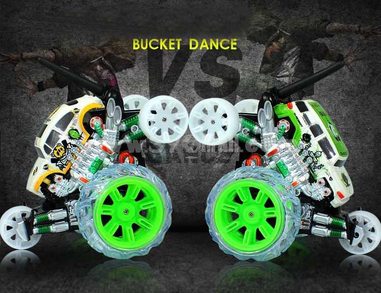 Monster Twister RC Stunt Car with Flashing Lights on the Wheels