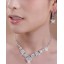 Shiny Square Design Alloy with Rhinestone Women's Jewelry Set Including Necklace, Earrings