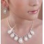Shiny Design Alloy & Rhinestone & Pearl Women's Jewelry Set Including Necklace, Earrings