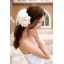 White Gorgeous Tulle/ Polyester Wedding Bridal Flower/ Corsage/ Headpiece 02