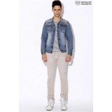 Wholesale - FBBOY Retro Style Slim Solid Denim Shirt Long Sleeves Denim Jacket Blouse F183