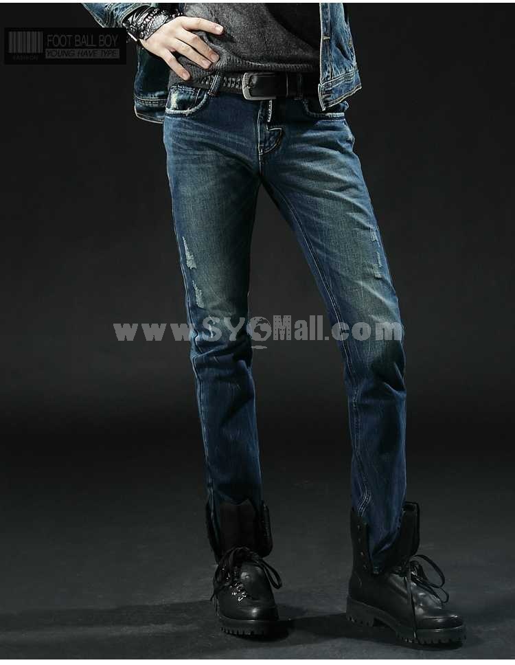 FBBOY Cotton Straight Denim Men Jeans Slim Causal Style F129
