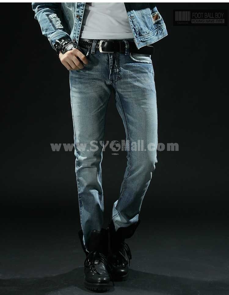 FBBOY Cotton Straight Denim Men Jeans Slim Causal Style F10031