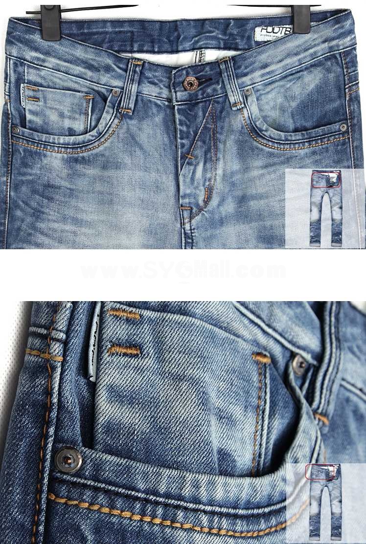 FBBOY Cotton Straight Denim Men Jeans Slim Causal Style