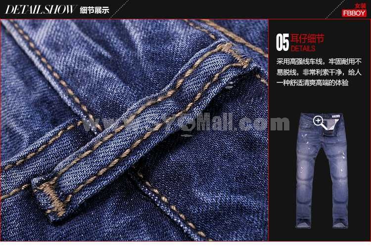 FBBOY Cotton Straight Denim Men Jeans Slim Causal Style FK0008