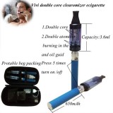 Wholesale - Ego Vivi Double Core Bring In The Bottom Clearomizer 1100Mah Elctronic Cigarette Tobacco Flvaor Blue Color